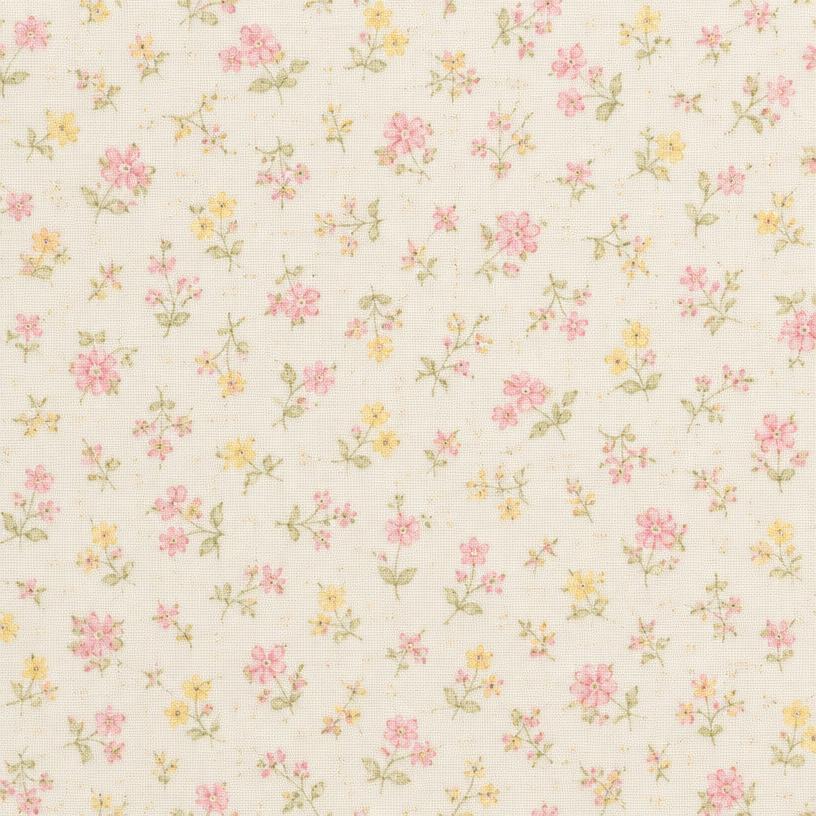 Tissu Coton floral pastel